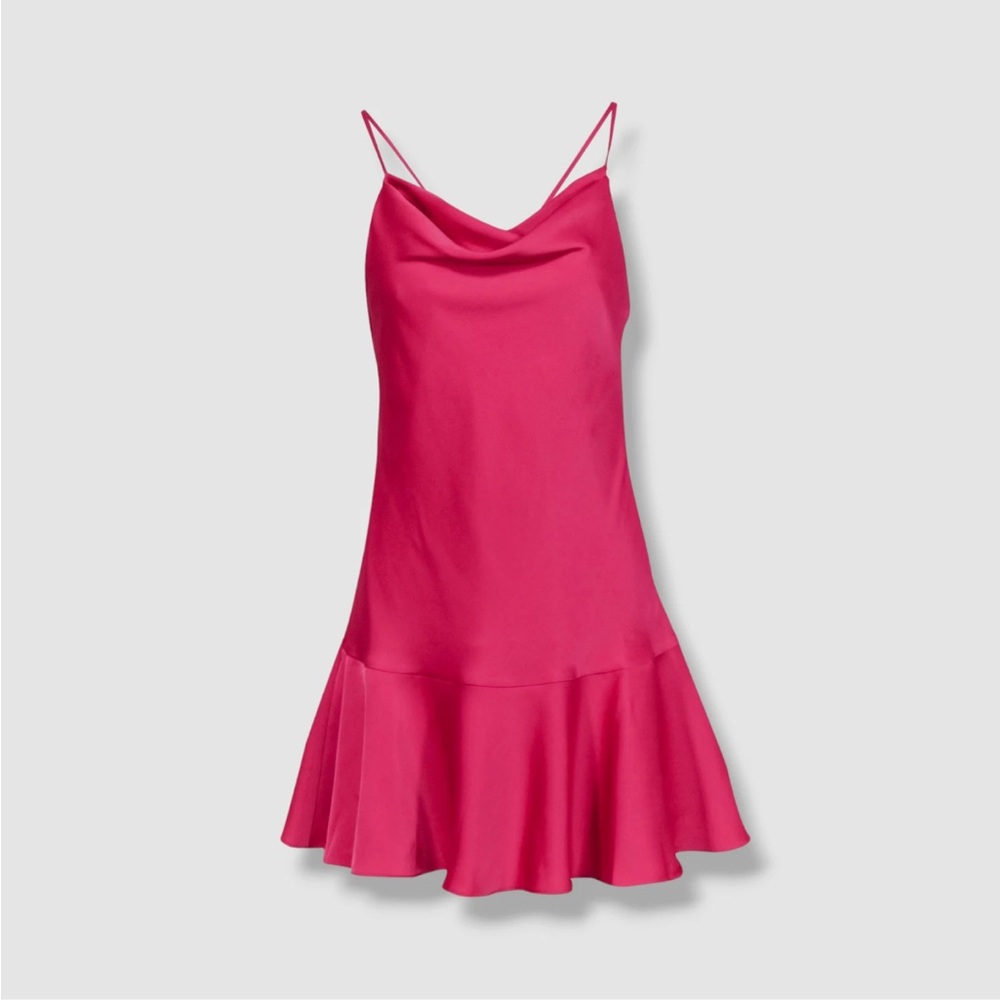 Aidan Mattox Pink Low Back Mini Dress NWT